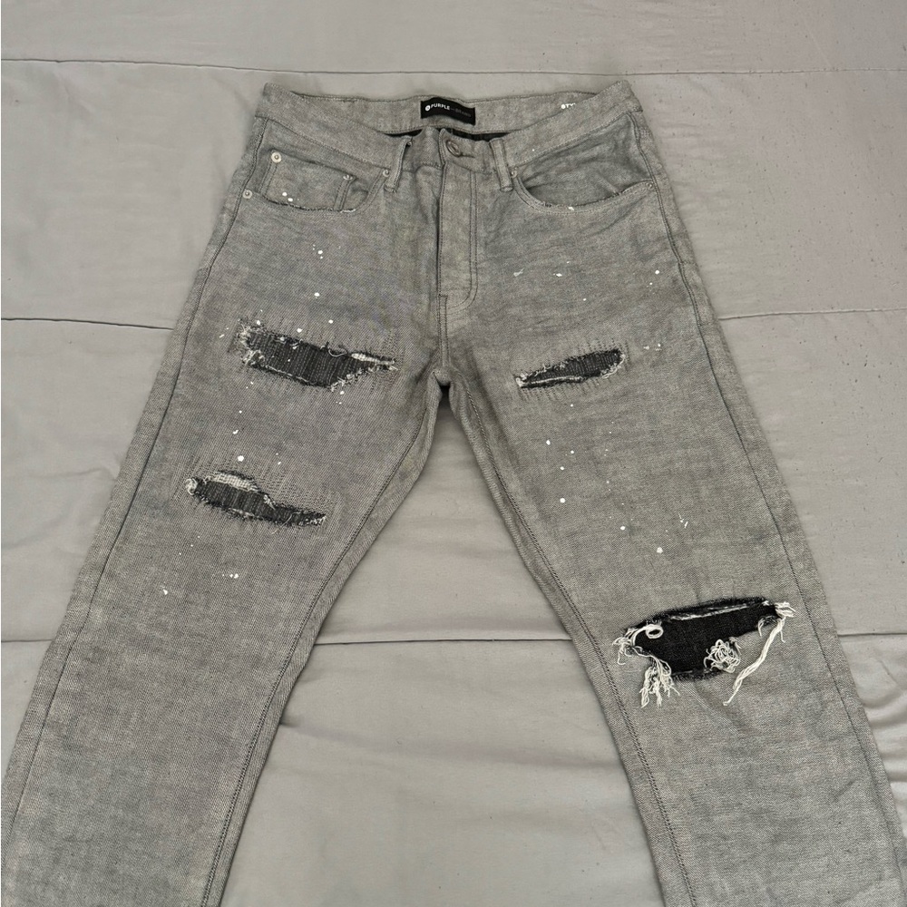 Purple jeans